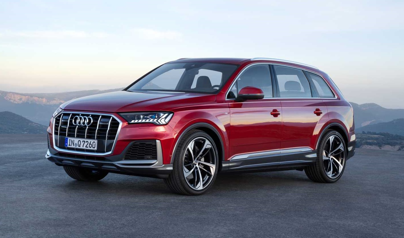 新款奥迪q7实车亮相外观全面提升很有高级感