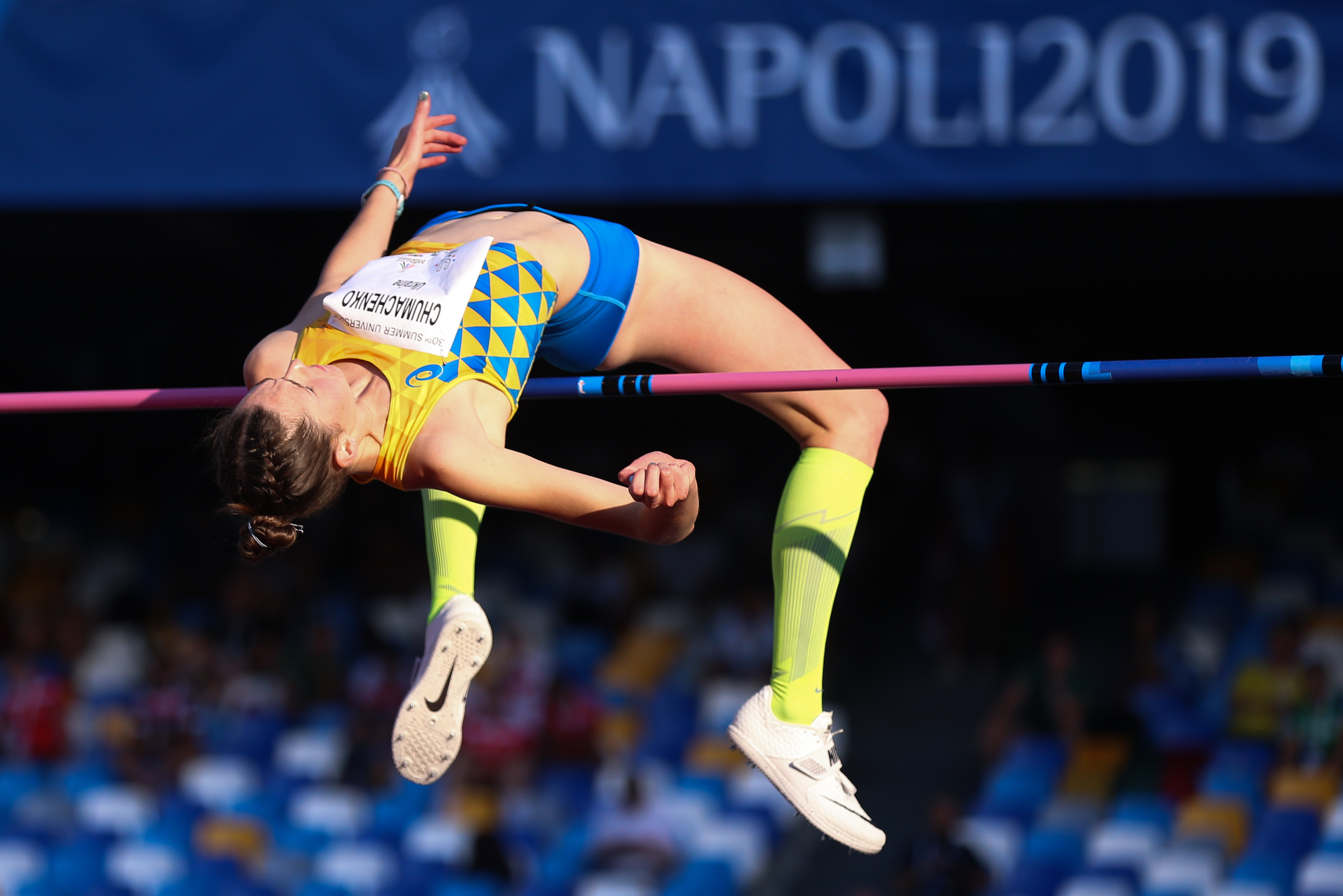 在意大利那不勒斯举行的第30届世界大学生夏季运动会田径项目女子跳高