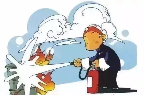 火灾报警漫画图片