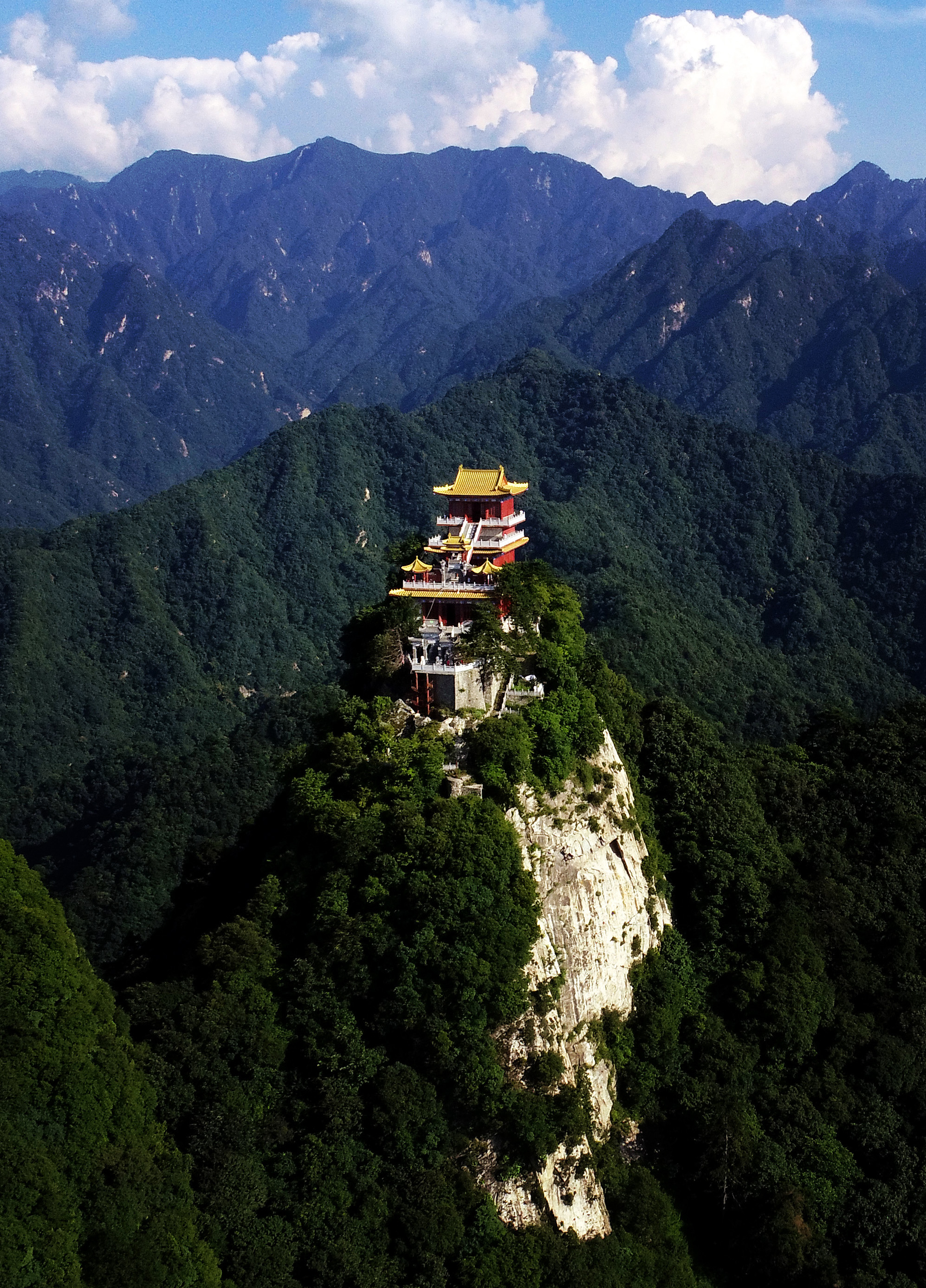 西安终南山南五台景区图片