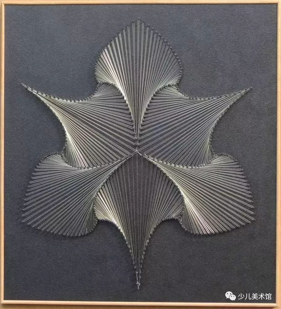 钉线画也称手工绕线画暑假diy一下吧