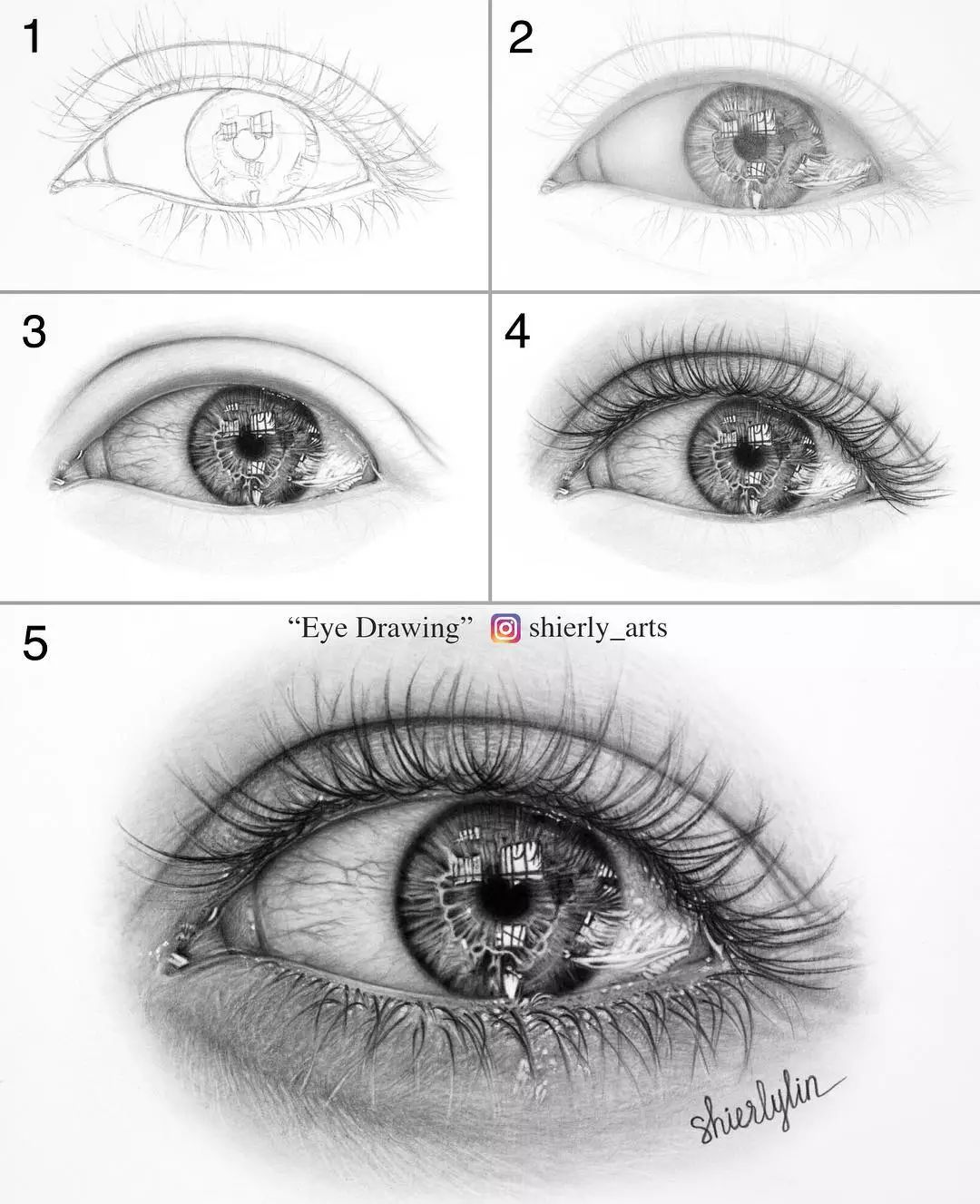 瞳孔呈现圆弧的镜面感▼▼▼素描肖像过程(附视频)▼▼▼绘画过程视频