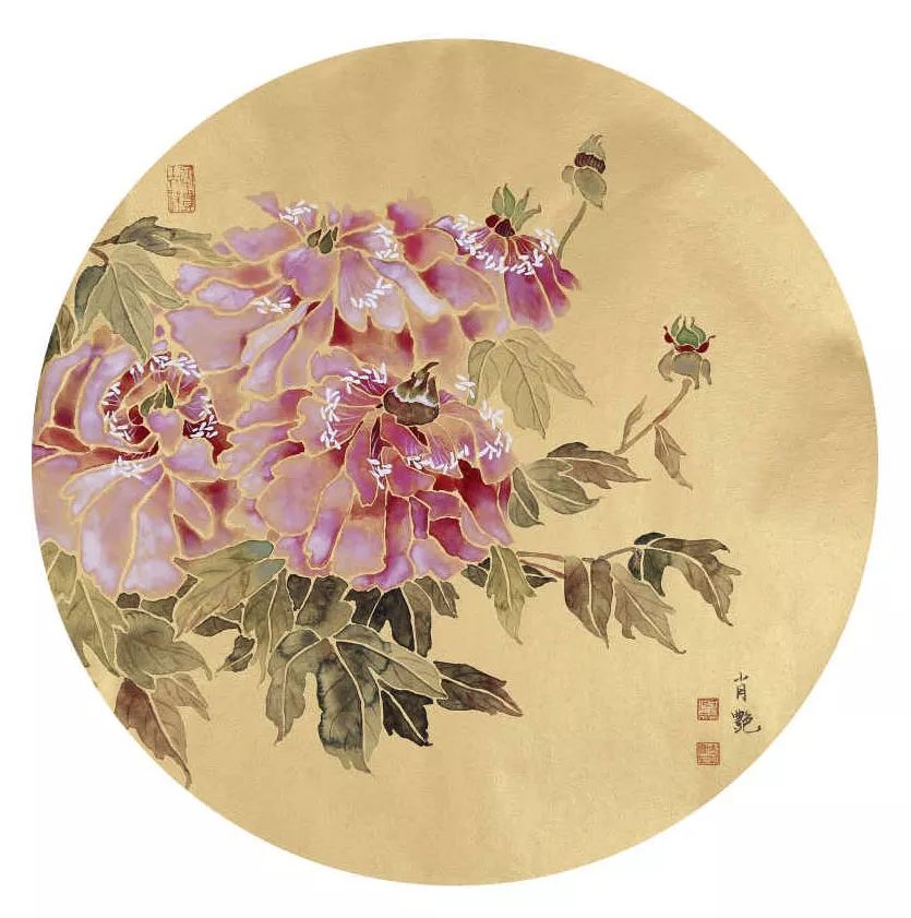 微课堂肖艳泥金没骨芍药班招生只需50元