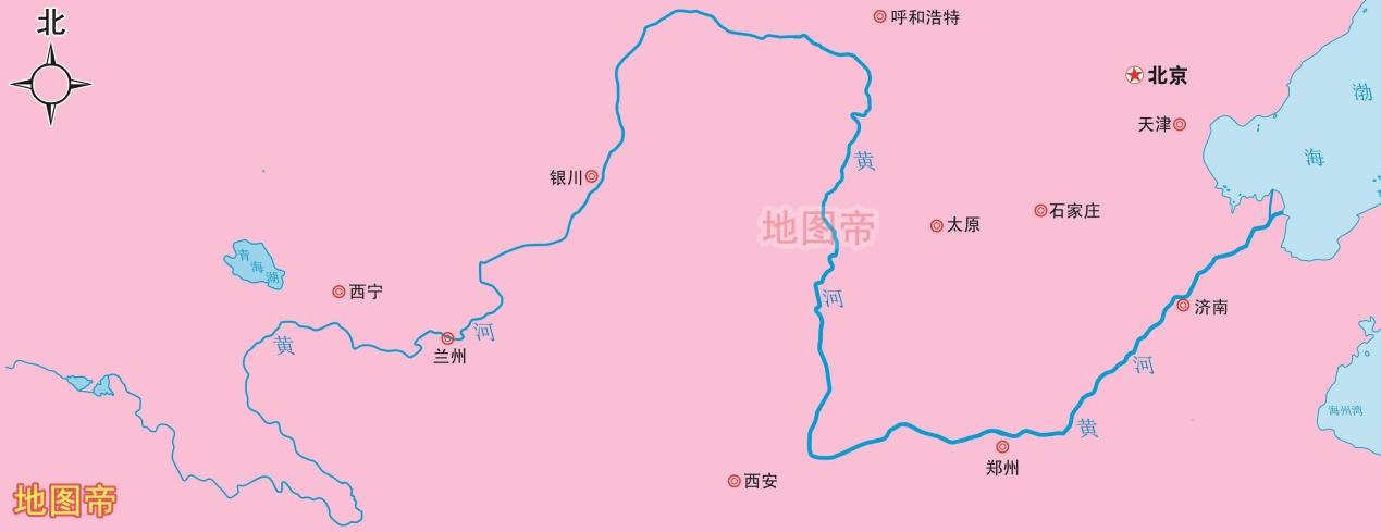 滹沱河起点终点地图图片