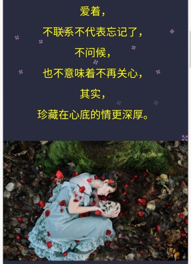 命里有一种在乎,叫不打扰;有一种珍惜,叫悄悄关注