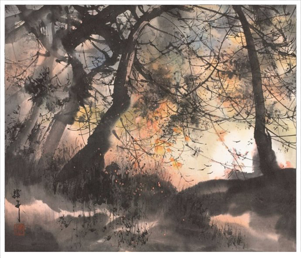 冯骥才画家《水墨流淌 雅舍闲趣》