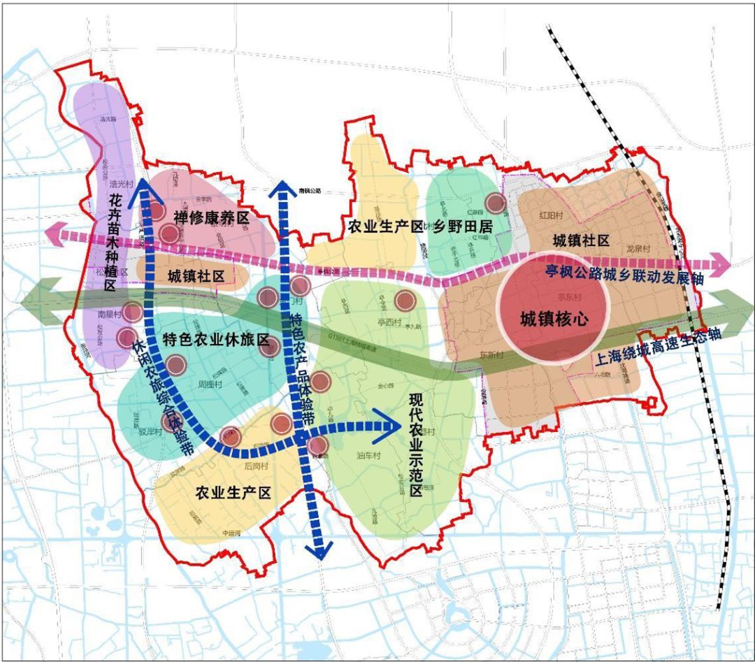 上海金山新城规划图图片