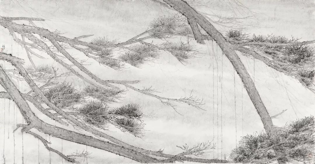 123×243cm 2017年江苏省国画院傅抱石纪念馆馆长黄戈简言之,董金良的