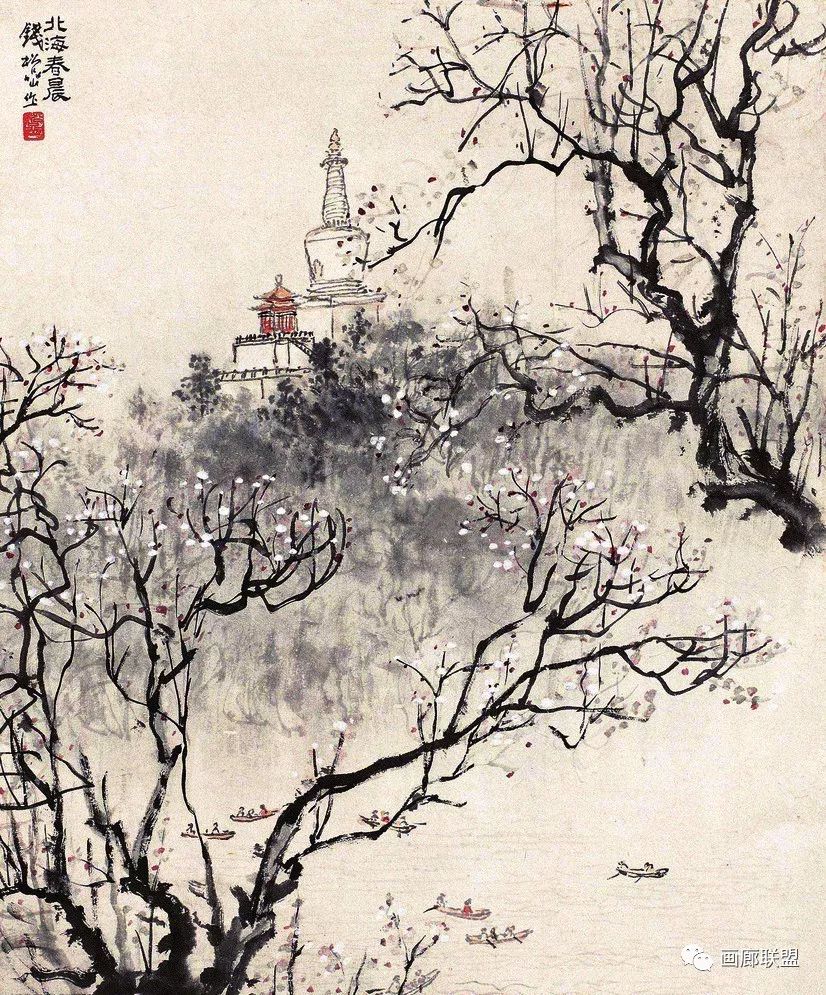 三,花鸟钱松岩不只有山水画作,他的花鸟画也精彩!