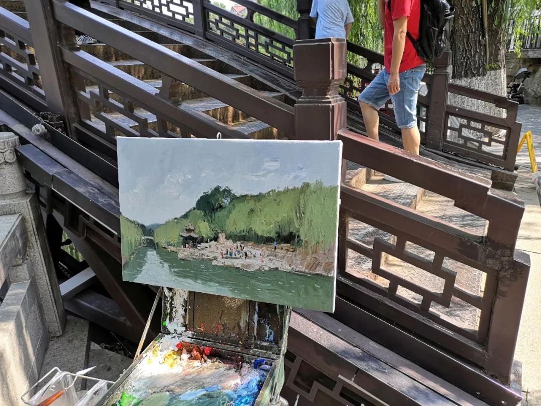 泉韵蔡涛黑虎泉写生纪实