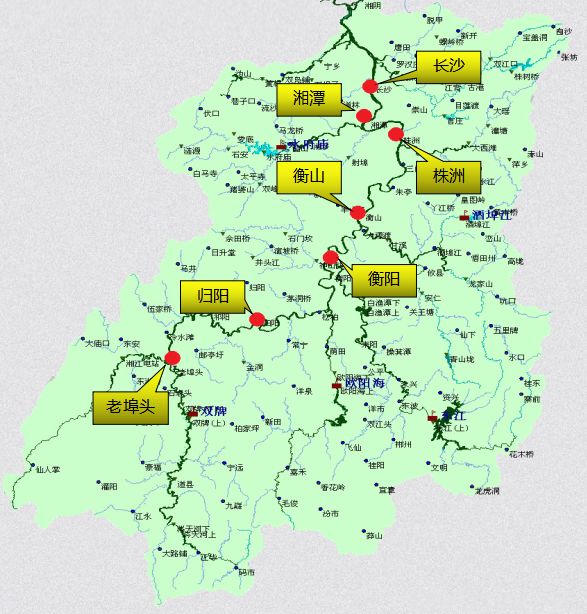 受強降雨及上游來水影響,預計14～15日,湘江干流永州市零陵區老埠頭河