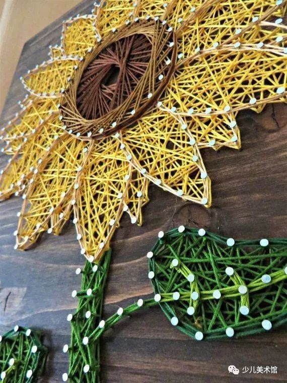 钉线画也称手工绕线画暑假diy一下吧