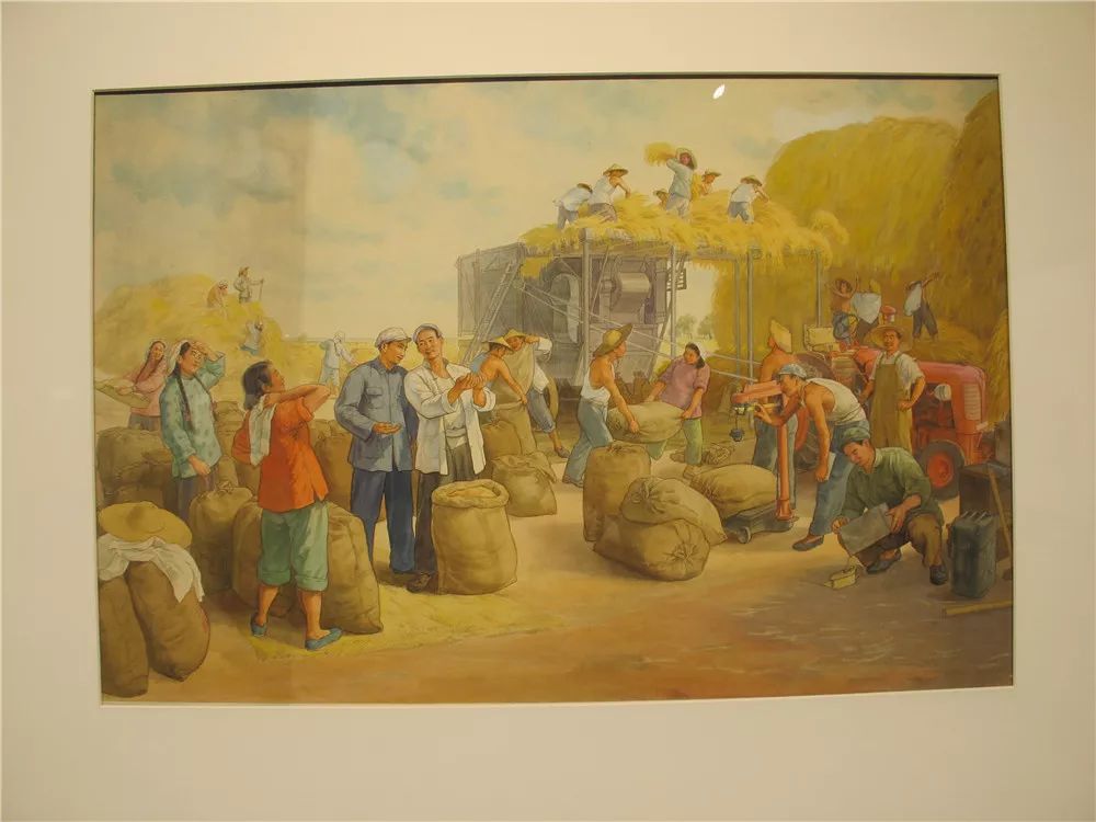 土地革命时期油画图片