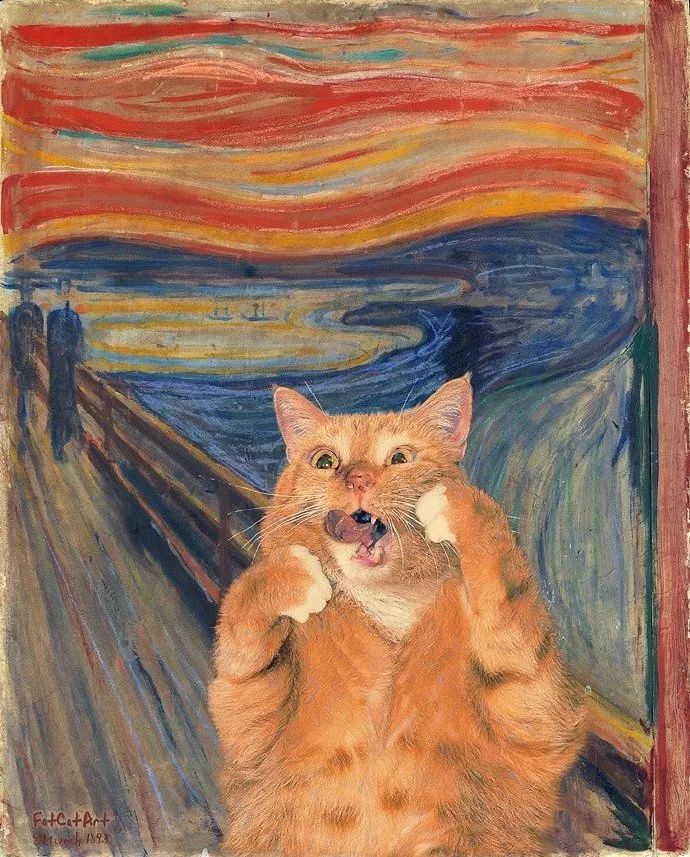 世界名画被玩坏了!画风很魔性!
