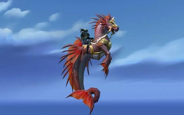 今天纳沙塔尔的鱼人穆勒尔处又刷新了红色海马坐骑赤红浪骁,获得坐骑