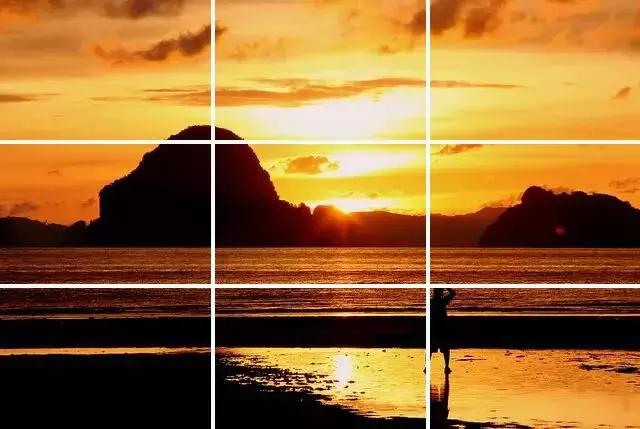 三分法构图应该是最常见也是最基本的构图方法.