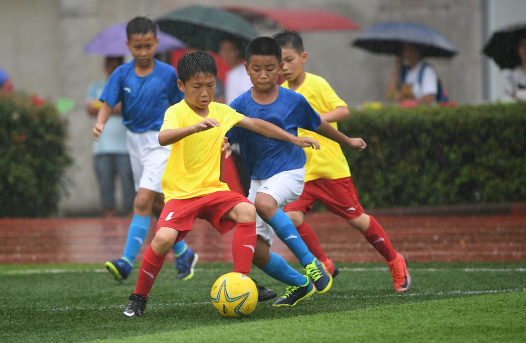 雨中激战创造历史鄞州区江东中心小学获得浙江省第十届中小学生校园