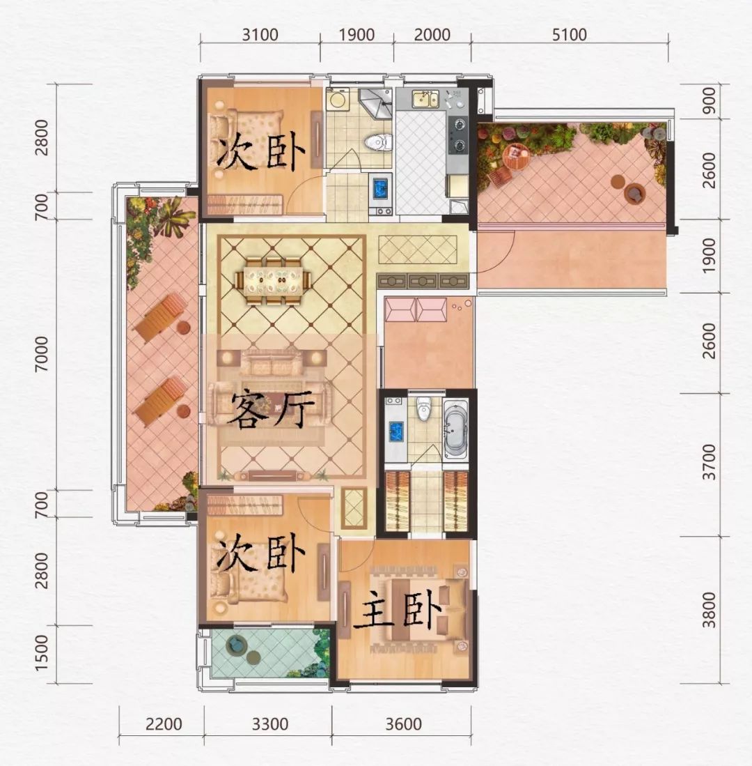 十里风荷 129㎡新品户型 | 50㎡超高赠送,赋予生活理想尺度