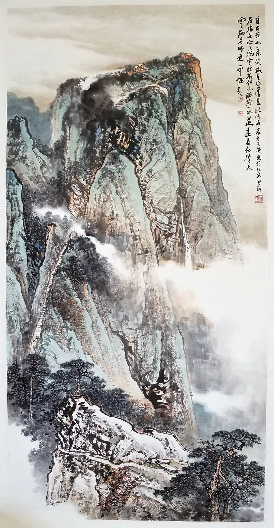 施云翔3,由水墨写生到浅洚写生过渡彩墨写生最后过渡到泼墨泼彩山水