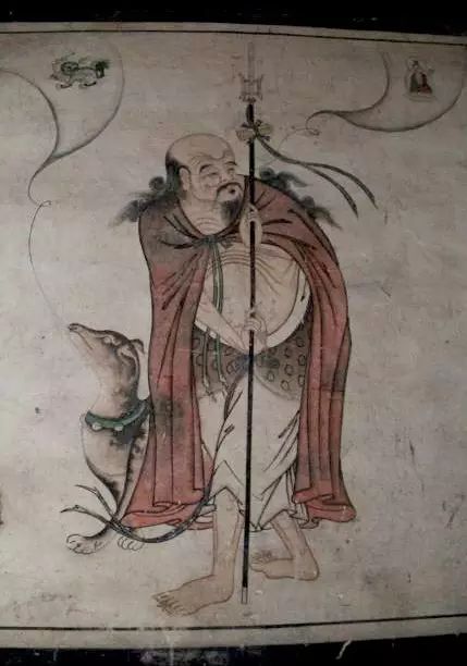 山西平遥镇国寺三佛楼壁画