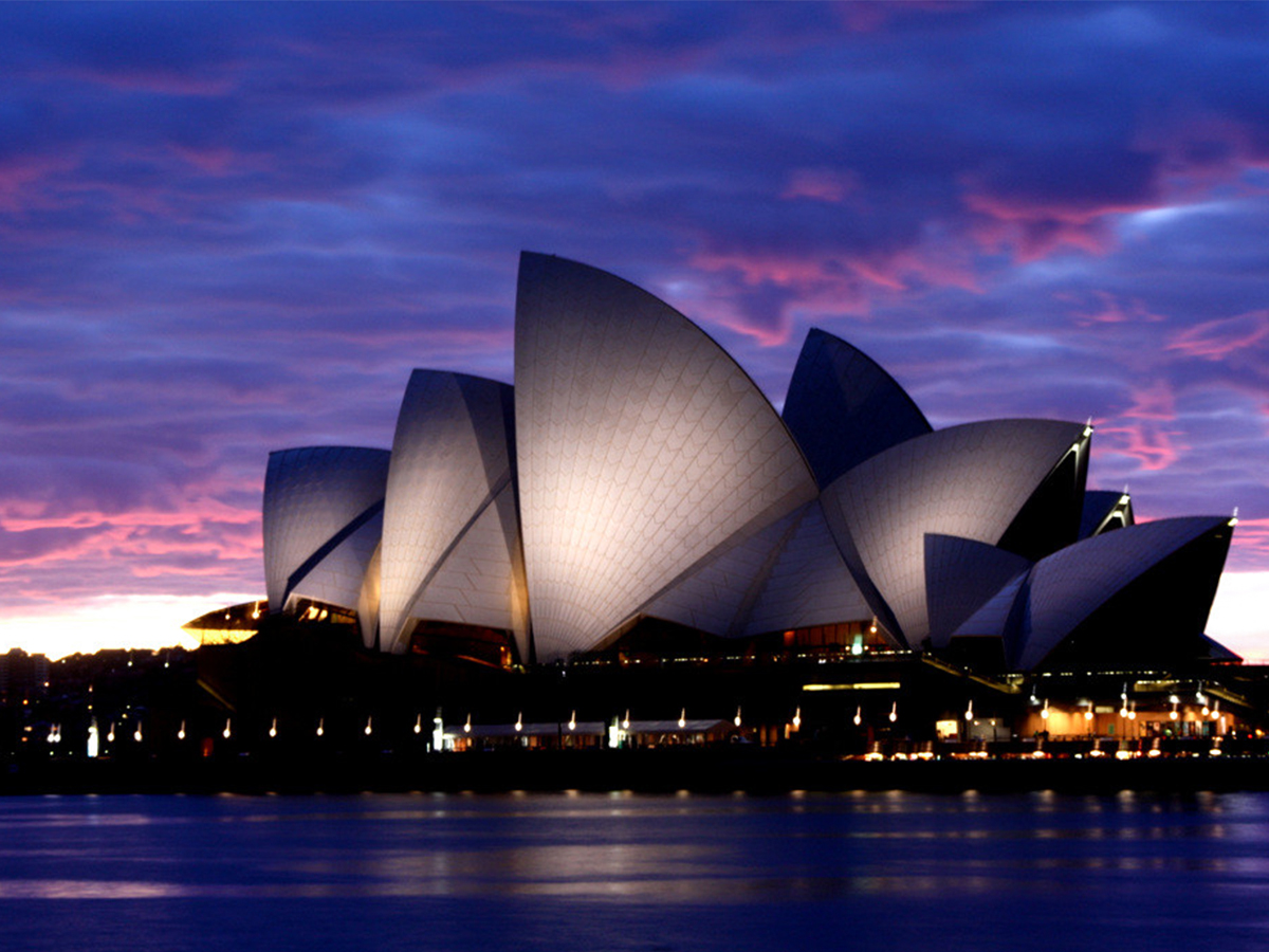 澳大利亚的象征一个建筑奇迹i悉尼歌剧院