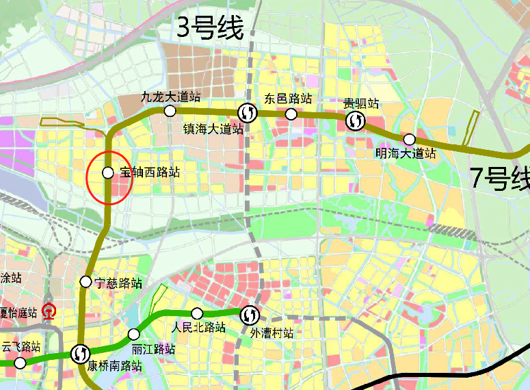 宁波甬樾湾小区终于有地铁规划了 7号线宝轴西路站