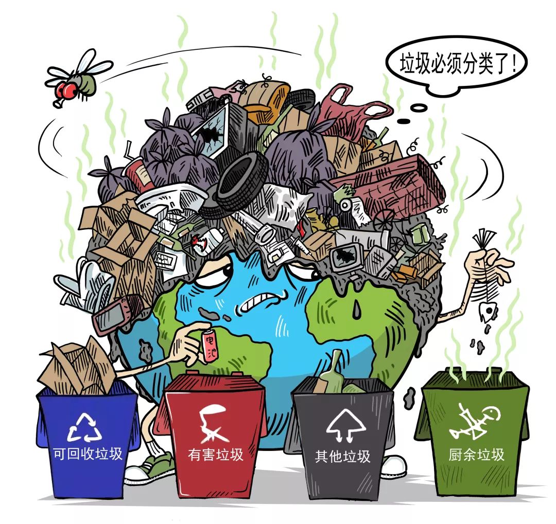 漫画 李泽峰上半年,我市垃圾分类工作围绕"扩面细分,源头减量和提质提