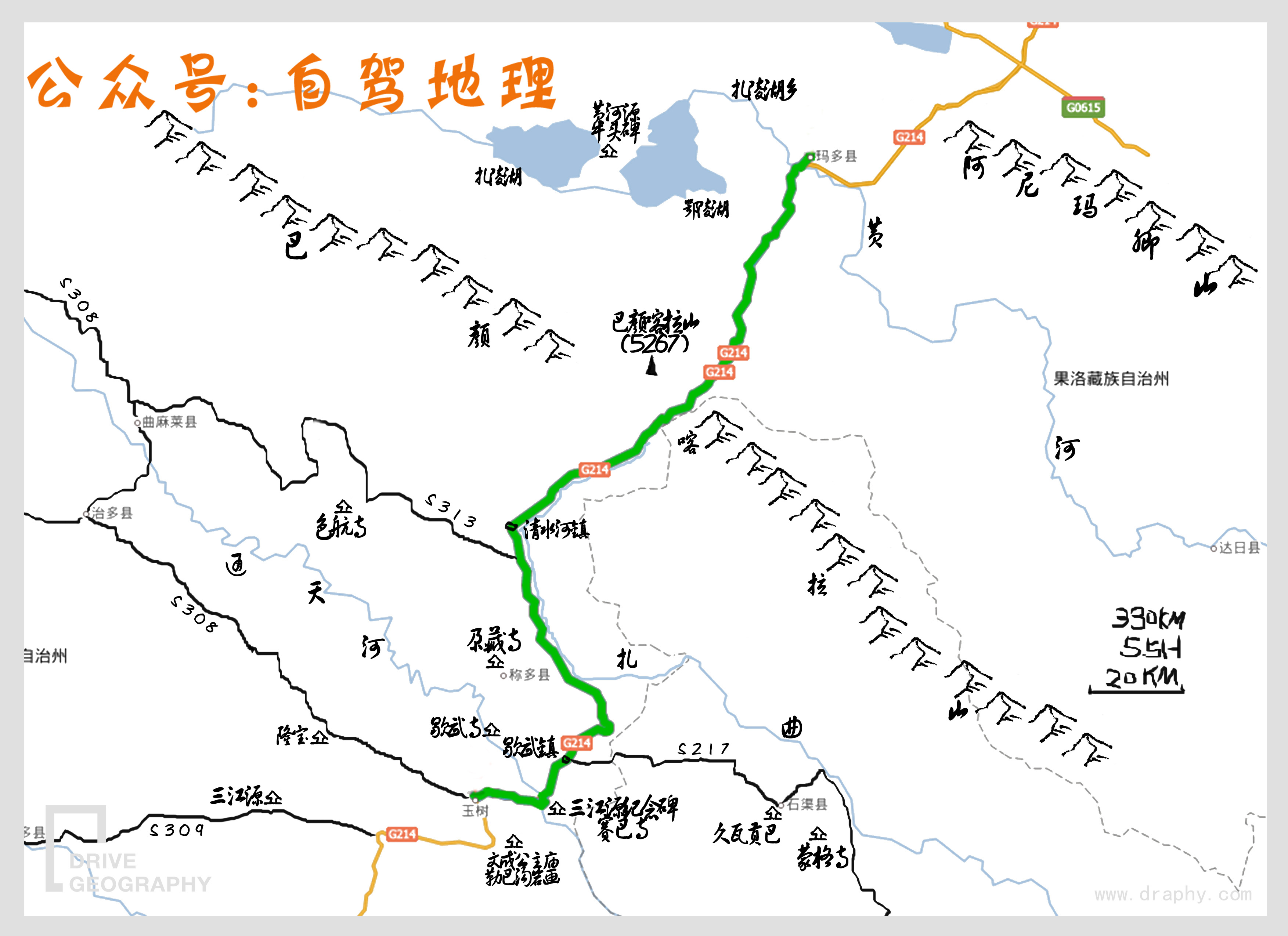 g214国道路线图图片