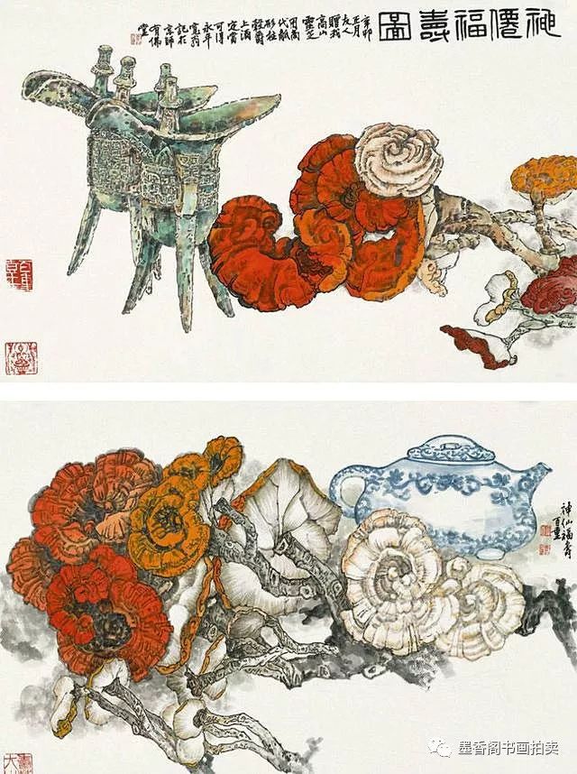 郑百重花鸟画作品欣赏