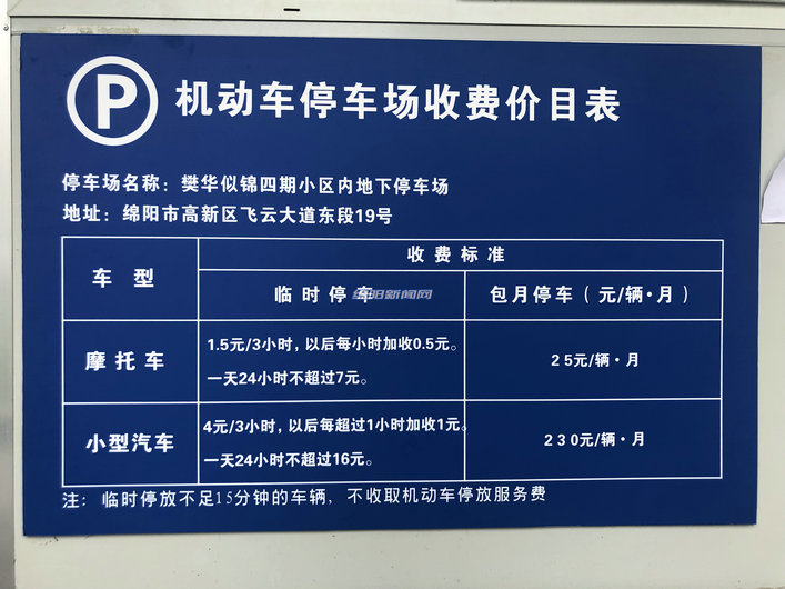 每月230块钱,然而地下停车场的配套设施根本达不到这个收费标准