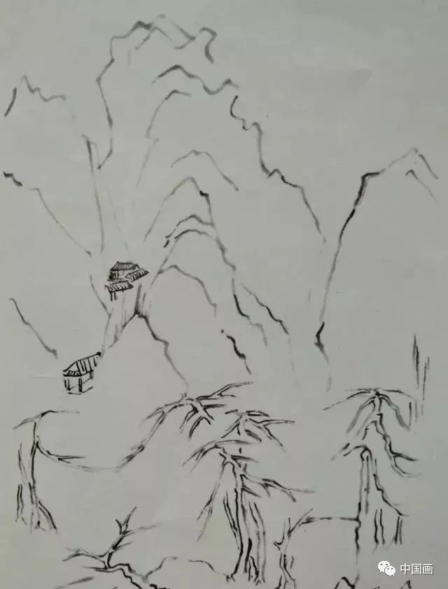 国画知识十种山水的画法太全了初学者必备素材