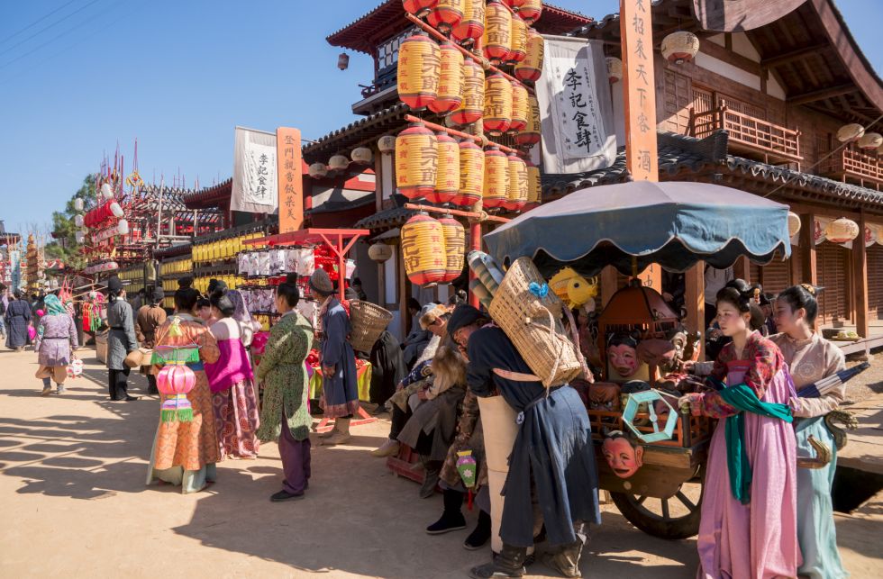 穿汉服可以游唐城啦100原汁原味的长安城就在象山影视城