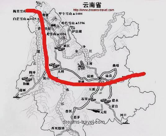 勐卯三角地区地图图片