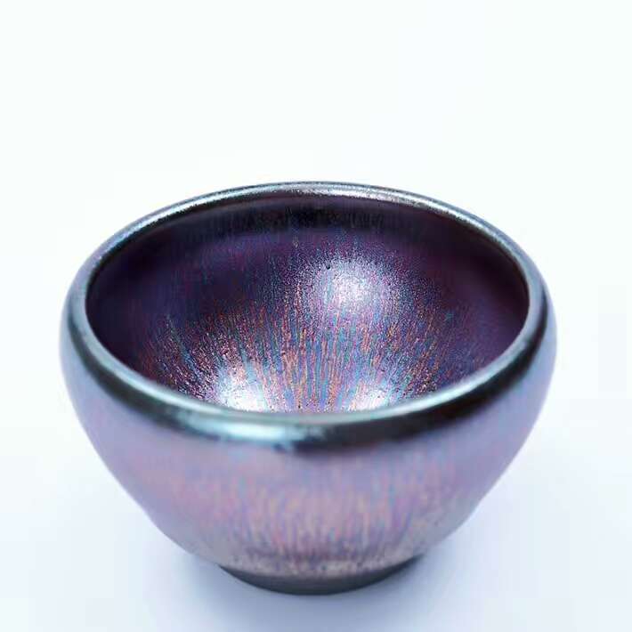 「市级工艺美术名艺人」黄祥元作品-彩色兔毫盏