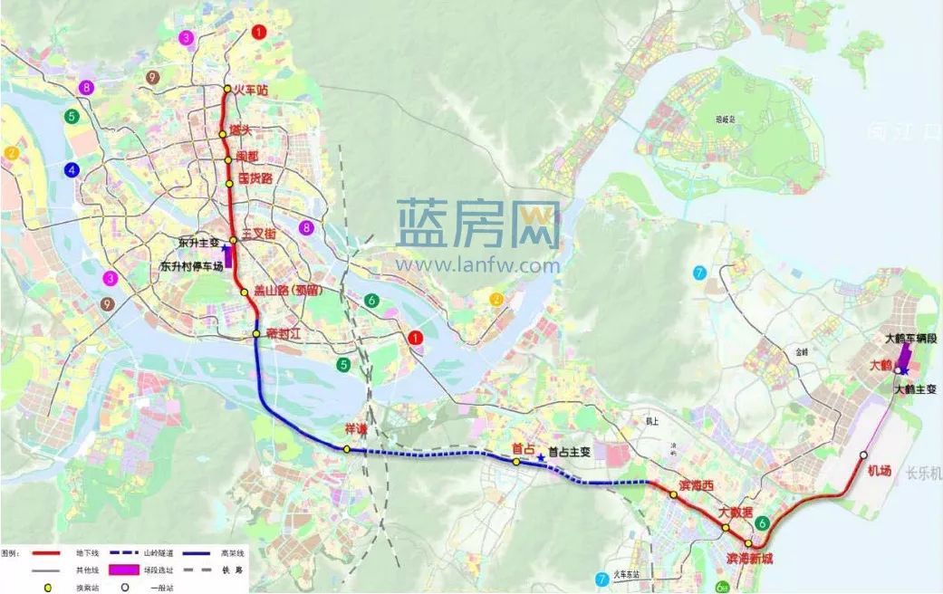 福州濱海快線正式獲批招標已啟動6號線東延段也要建了