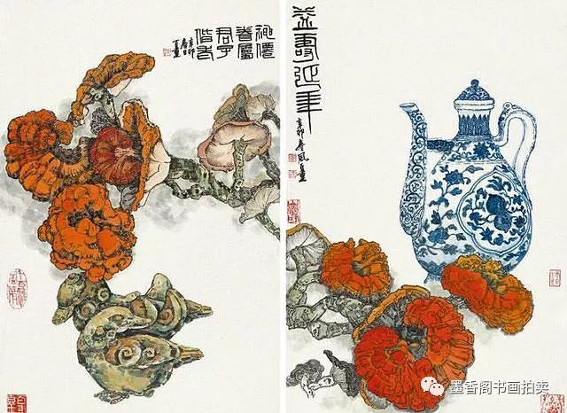 郑百重花鸟画作品欣赏