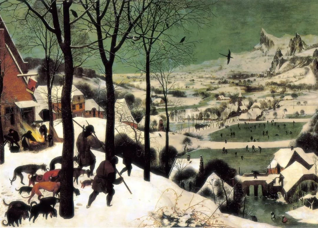 名画欣赏21雪中猎人