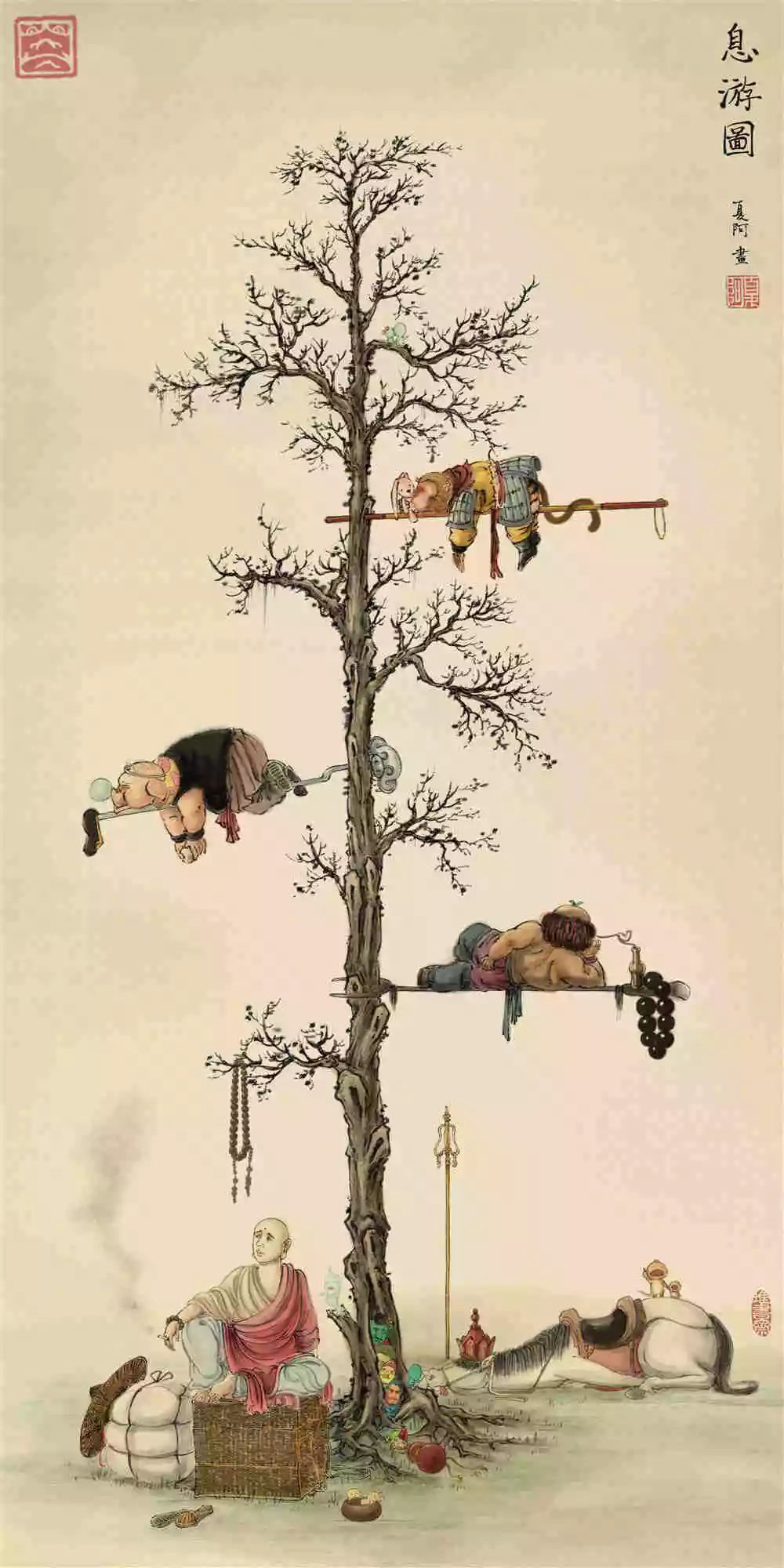 "网红画家"夏阿:别人认为你有趣,你才是真有趣