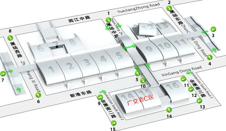 广交会展馆平面图图片