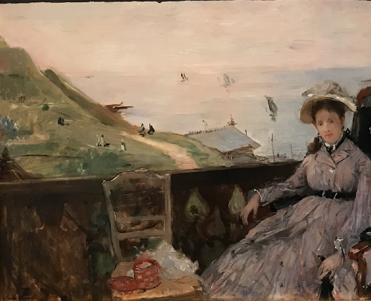 名画赏析印象派画家莫里索和她的露台上