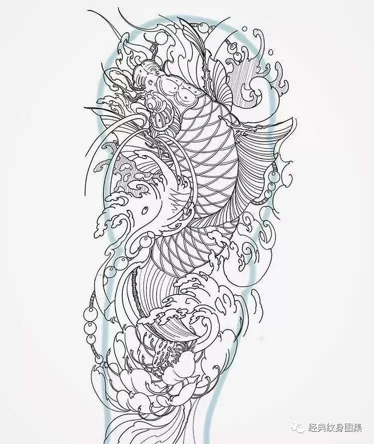 鲤鱼纹身素材