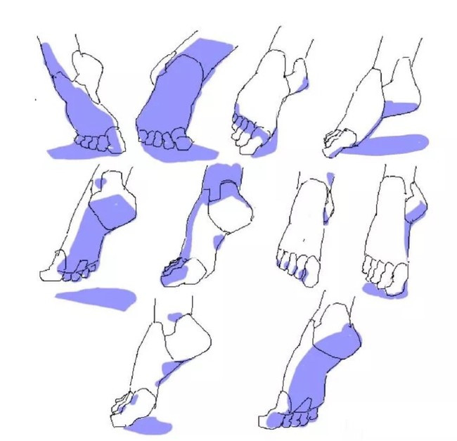脚的画法方法步骤