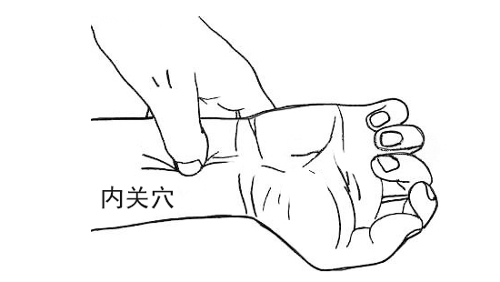 晕车用力点内关