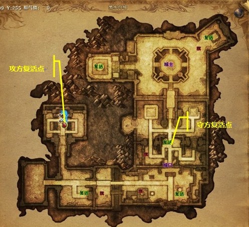 由于游戏系统的设定,作为黑水城防守一方的零国度公会