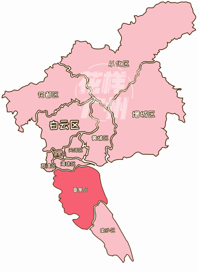 广州市番禺区各镇地图图片