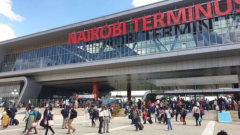 5月31日的内罗毕国际机场附近的内罗毕新火车站.(图片来源:人民网)