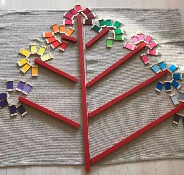 幼儿在操作感官教具时,会不断地积累感觉经验,并在感觉经验的基础上