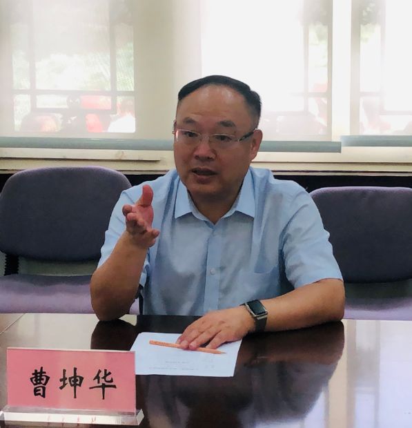 曹坤华拜访清华大学推进广西区政府与清华大学续签合作协议