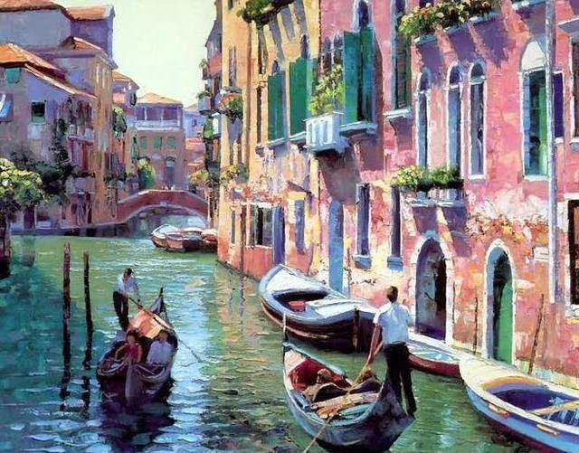 美國畫家howard behrens,世界最著名的油畫調色刀畫家作品欣賞