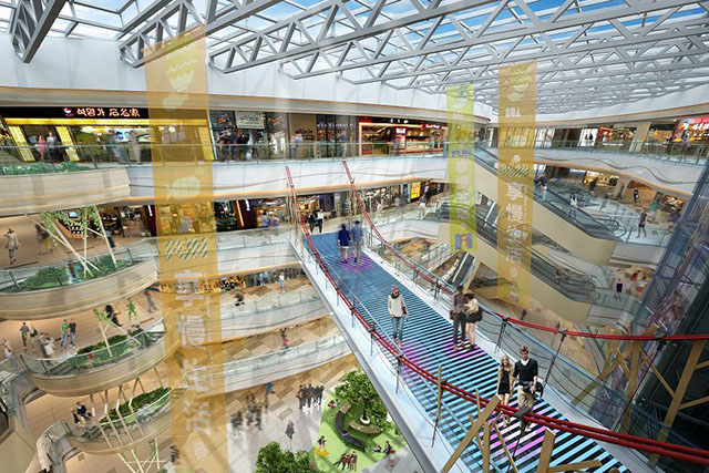 看温州立体城购物中心如何打造江景体验式购物中心设计